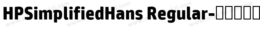 HPSimplifiedHans Regular字体转换